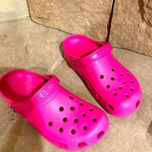 Pretty Pink Crocs.